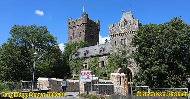 Castle Burg Klopp near Bingen on the Rhine River